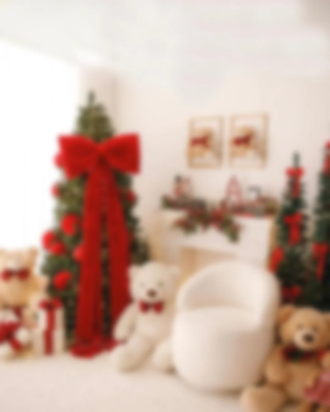 Prévia (desfocada) do novo cenário de Natal do estúdio